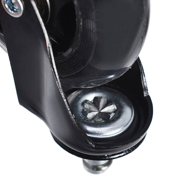 DURAFORCE 3 INCH Heavy Duty Office Chair Caster Rubber Swivel Wheels Replacement Set 5 PCS