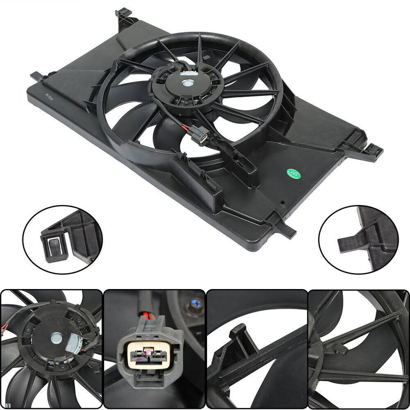 DURAFORCE Radiator Condenser Cooling Fan For 2012-2017 Ford Focus FO3115189