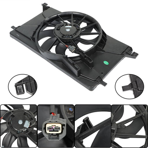 DURAFORCE Radiator Condenser Cooling Fan For 2012-2017 Ford Focus FO3115189