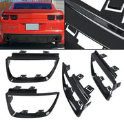 DURAFORCE Rear Black For 2010-2013 Chevy Camaro LT LS SS Tail Light Bezel Covers