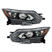 DURAFORCE Left+Right Headlight For 2020-2022 Nissan Rogue Sport Halogen Type W/LED