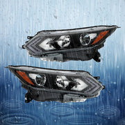 DURAFORCE Left+Right Headlight For 2020-2022 Nissan Rogue Sport Halogen Type W/LED