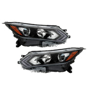 DURAFORCE Left+Right Headlight For 2020-2022 Nissan Rogue Sport Halogen Type W/LED