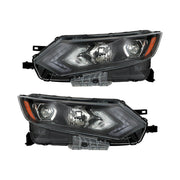DURAFORCE Left+Right Headlight For 2020-2022 Nissan Rogue Sport Halogen Type W/LED
