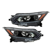 DURAFORCE Left+Right Headlight For 2020-2022 Nissan Rogue Sport Halogen Type W/LED