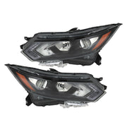 DURAFORCE Left+Right Headlight For 2020-2022 Nissan Rogue Sport Halogen Type W/LED