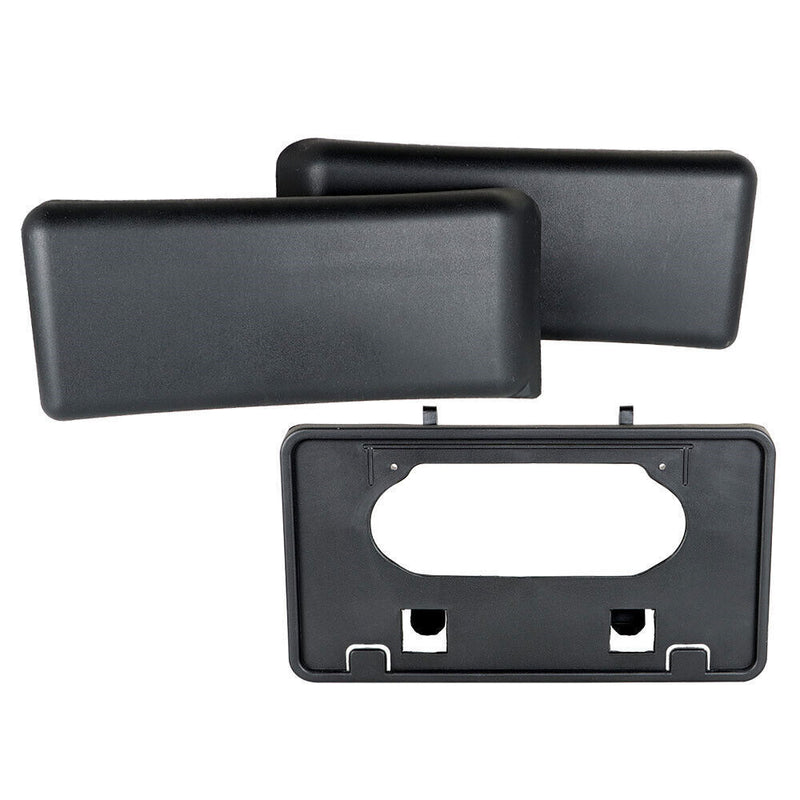 DURAFORCE Bumper Guards Pads Front + License Plate Frame Bracket For 09-14 Ford