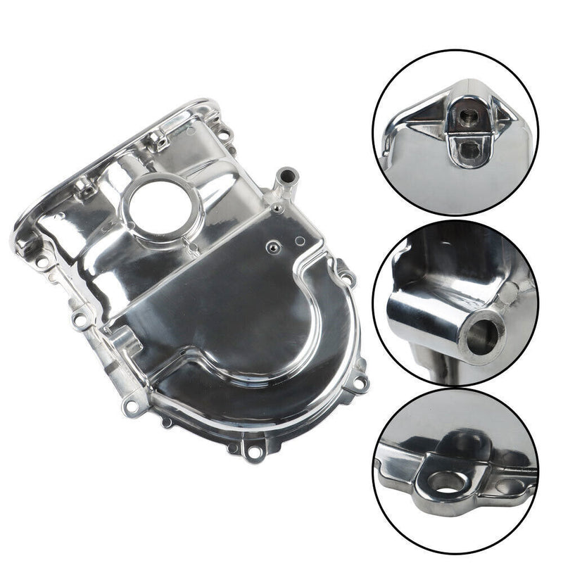 DURAFORCE Polished Aluminum Timing Cover For Ford FE Mercury 360 390 427 428