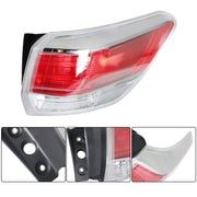 DURAFORCE Outer Passenger Right Tail Lights For 2014-16 Toyota Highlander Halogen