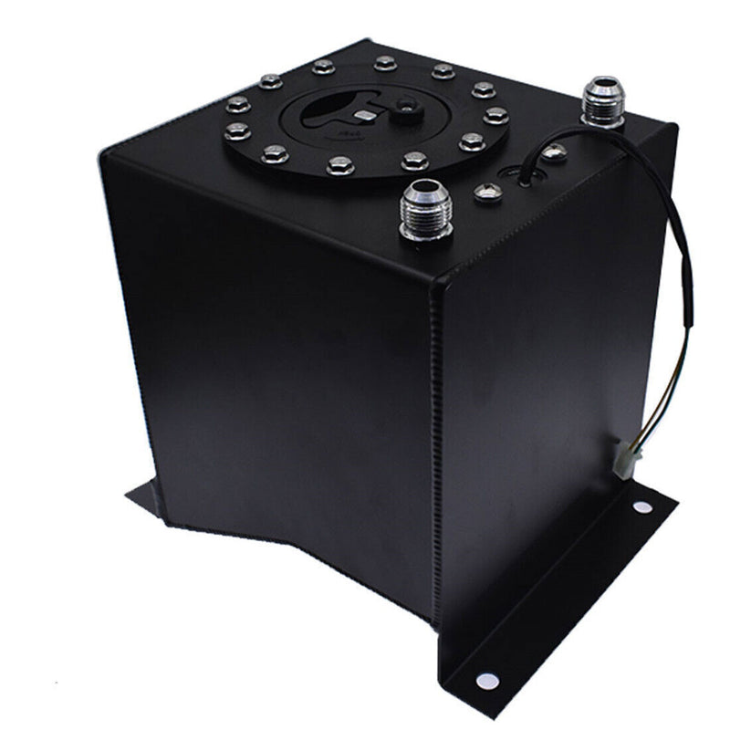 DURAFORCE Fuel Cell Gas Tank+level Sender Racing Black Aluminum 2.5 Gallon/10L