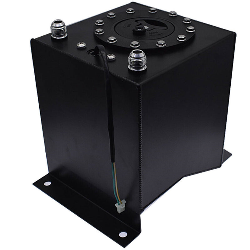 DURAFORCE Fuel Cell Gas Tank+level Sender Racing Black Aluminum 2.5 Gallon/10L