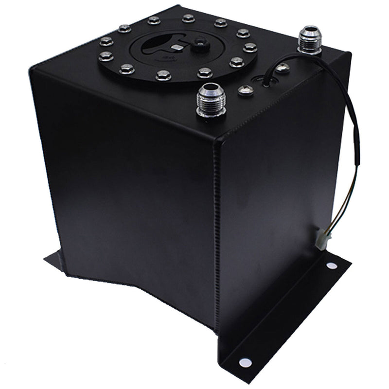 DURAFORCE Fuel Cell Gas Tank+level Sender Racing Black Aluminum 2.5 Gallon/10L