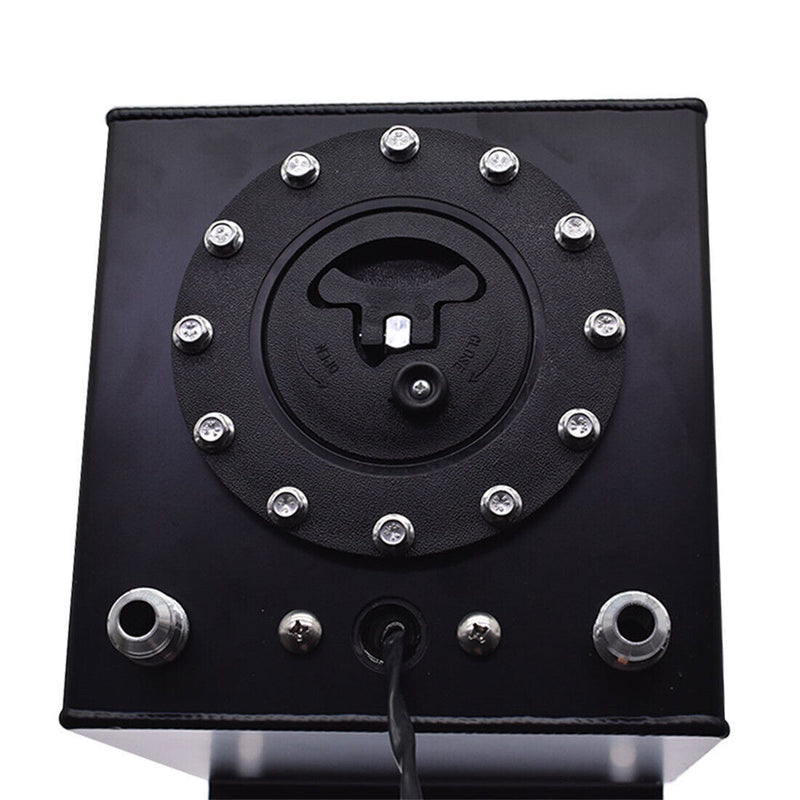 DURAFORCE Fuel Cell Gas Tank+level Sender Racing Black Aluminum 2.5 Gallon/10L