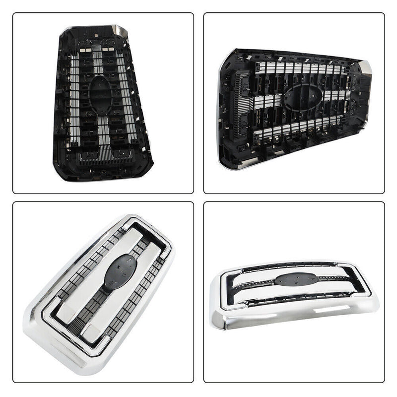 DURAFORCE Front Bumper Upper Grille For 11-16 Ford Super Duty F250 F350 F450 F550