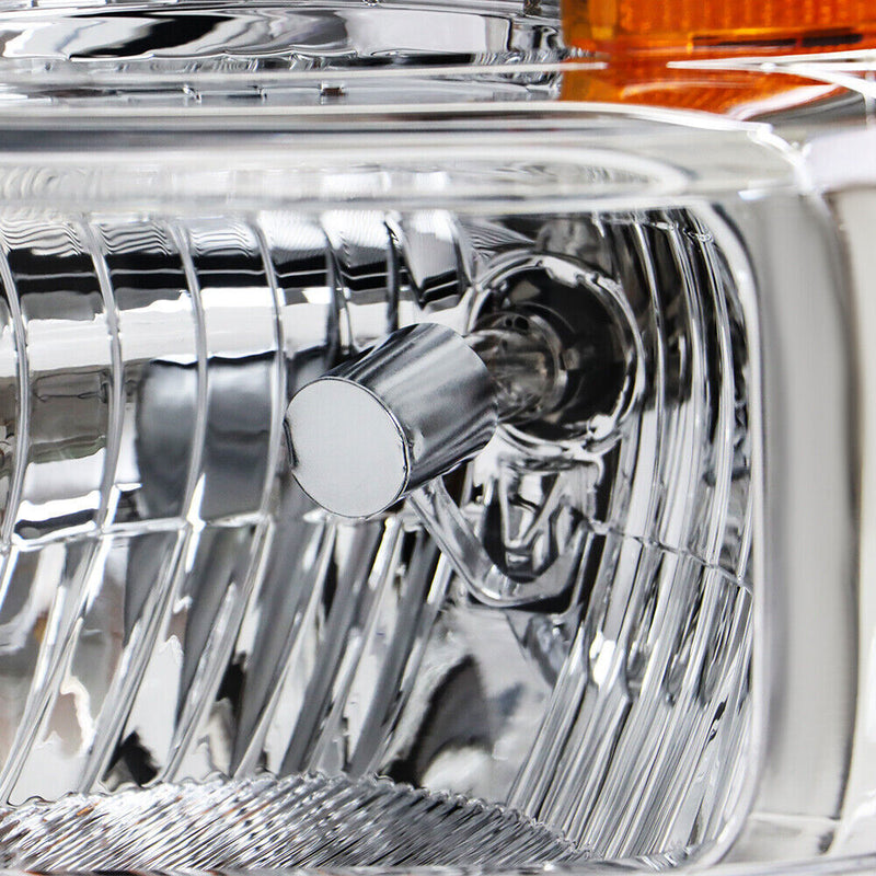 DURAFORCE Right+Left Headlights For 2008-2014 Ford E150 E250 E350 E450 F650 F750