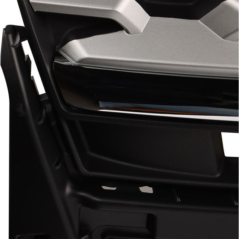 DURAFORCE Front Upper Grille For 2018-2019 Ford Explorer Limited XLT Chrome&Black