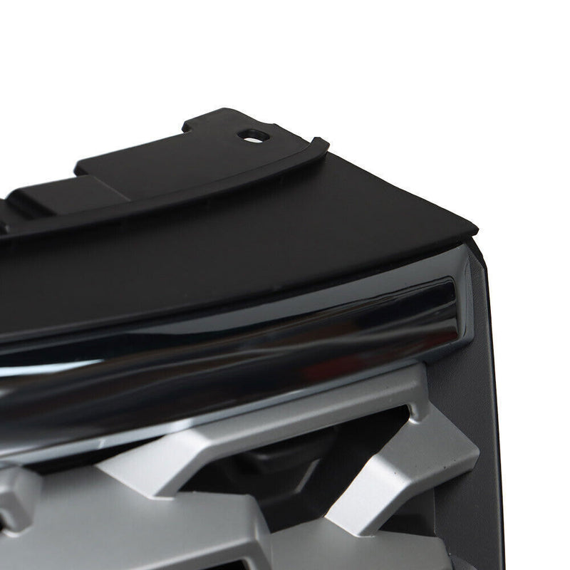 DURAFORCE Front Upper Grille For 2018-2019 Ford Explorer Limited XLT Chrome&Black
