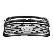 DURAFORCE Front Upper Grille For 2018-2019 Ford Explorer Limited XLT Chrome&Black