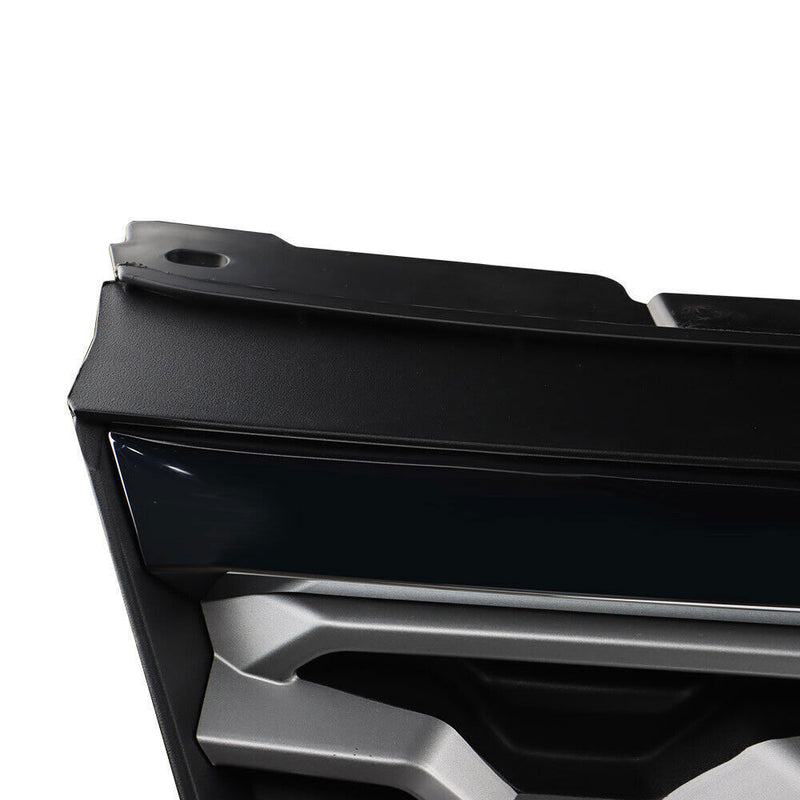DURAFORCE Front Upper Grille For 2018-2019 Ford Explorer Limited XLT Chrome&Black