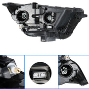 DURAFORCE Driver Left Headlight For 2015-18 Ford Edge SE|SEL|Titanium Halogen Lamp