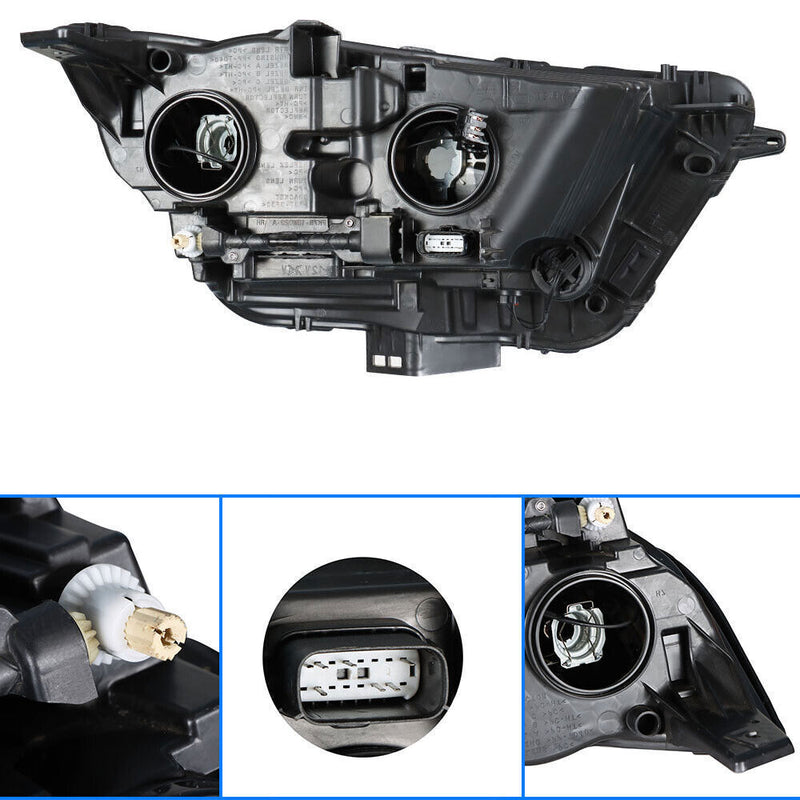 DURAFORCE Driver Left Headlight For 2015-18 Ford Edge SE|SEL|Titanium Halogen Lamp