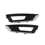 DURAFORCE Front Bumper Upper Grille With Fog Light Set For 2015 2016-2018 Ford Focus