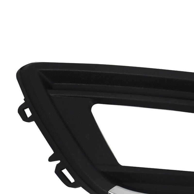 DURAFORCE Front Bumper Upper Grille With Fog Light Set For 2015 2016-2018 Ford Focus
