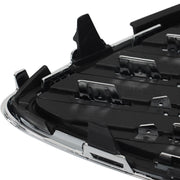DURAFORCE Front Bumper Upper Grille With Fog Light Set For 2015 2016-2018 Ford Focus