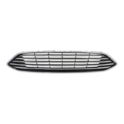 DURAFORCE Front Bumper Upper Grille With Fog Light Set For 2015 2016-2018 Ford Focus