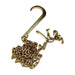 DURAFORCE 2× 5/16''x10' Transport Tow Chain J Hook Long Shank w/ Grab Hook G70