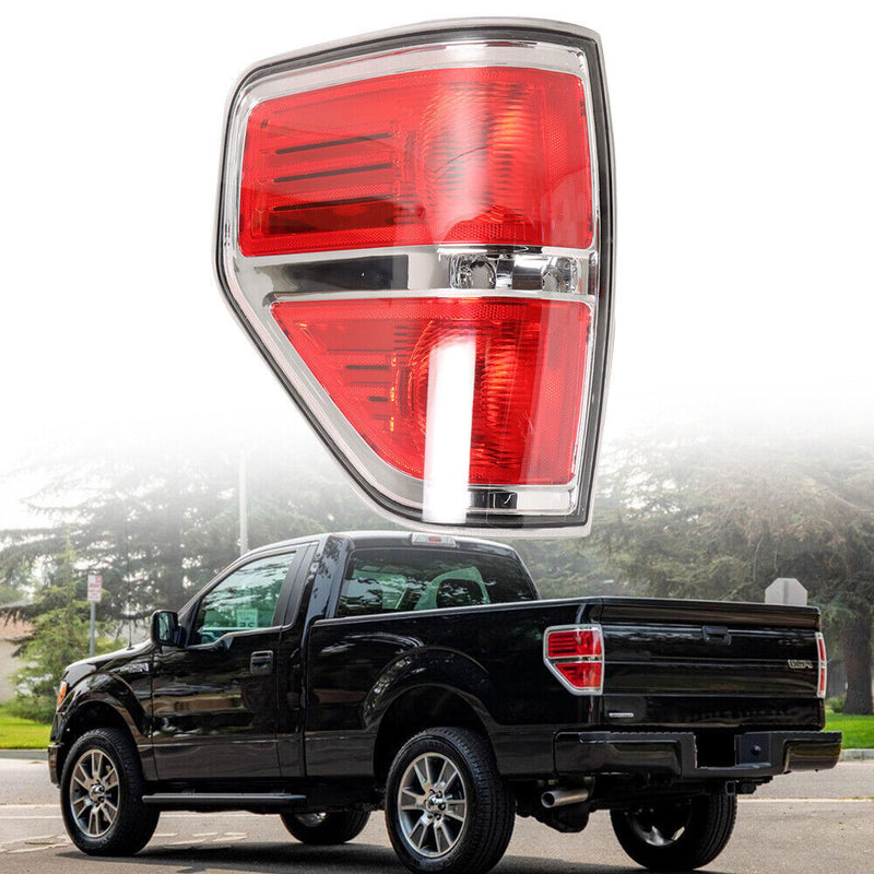 DURAFORCE Rear Left Side Tail Lights For 2009 2010 2011-2014 Ford F-150 Halogen