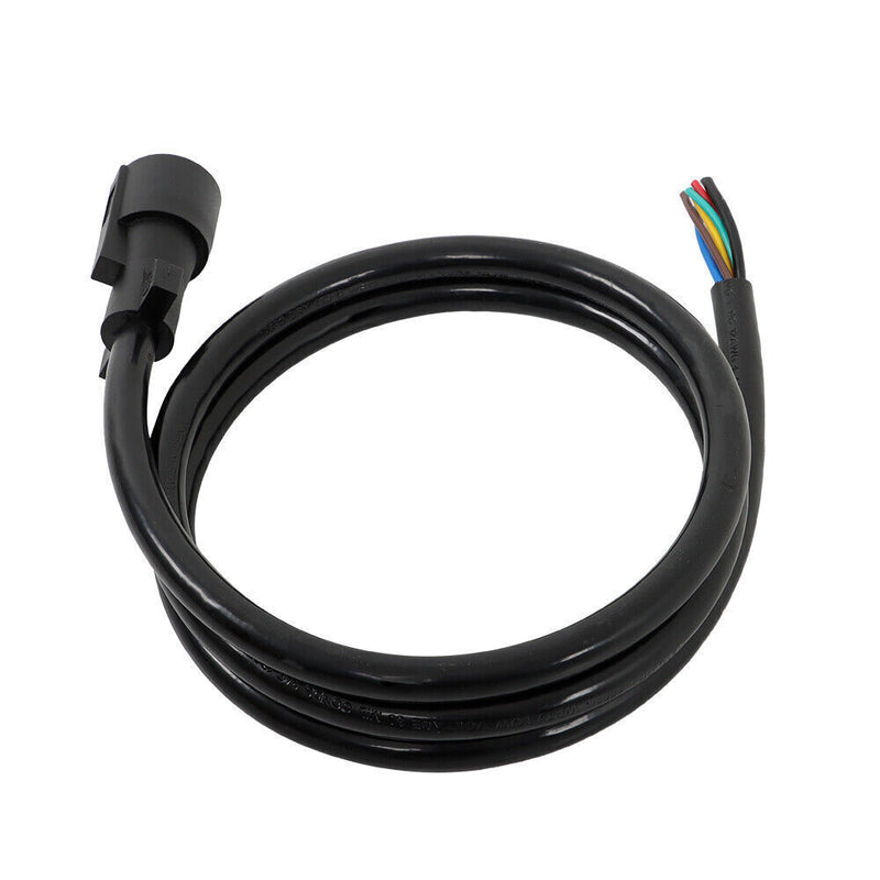 DURAFORCE 7-Pin Trailer Plug Cord Wire Cable 6 ft 7 Prong Trailer Light Wiring Connector