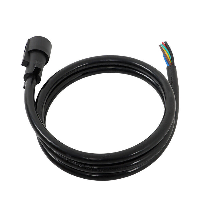 DURAFORCE 7-Pin Trailer Plug Cord Wire Cable 6 ft 7 Prong Trailer Light Wiring Connector