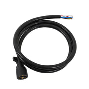 DURAFORCE 7-Pin Trailer Plug Cord Wire Cable 6 ft 7 Prong Trailer Light Wiring Connector