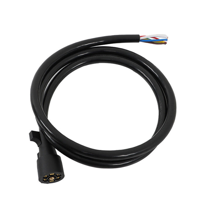 DURAFORCE 7-Pin Trailer Plug Cord Wire Cable 6 ft 7 Prong Trailer Light Wiring Connector