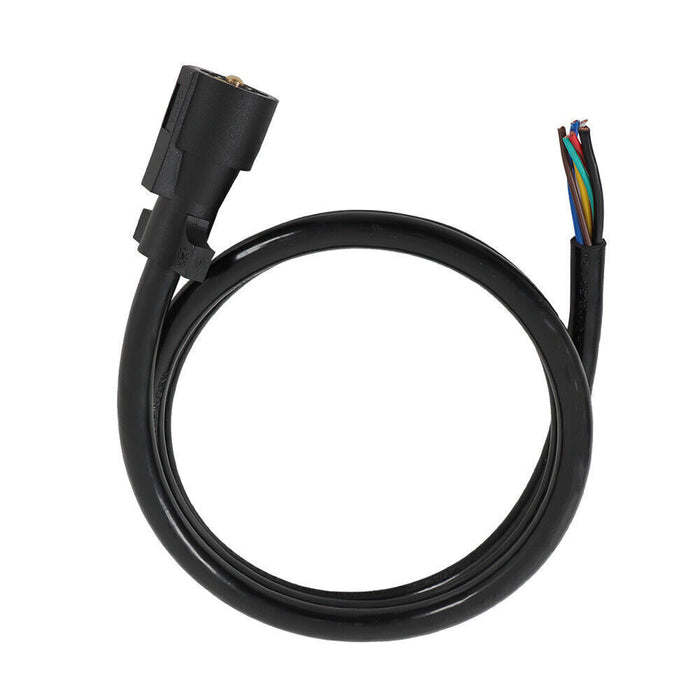 DURAFORCE 7-Pin Trailer Plug Cord Wire Cable 6 ft 7 Prong Trailer Light Wiring Connector