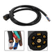 DURAFORCE 7-Pin Trailer Plug Cord Wire Cable 6 ft 7 Prong Trailer Light Wiring Connector