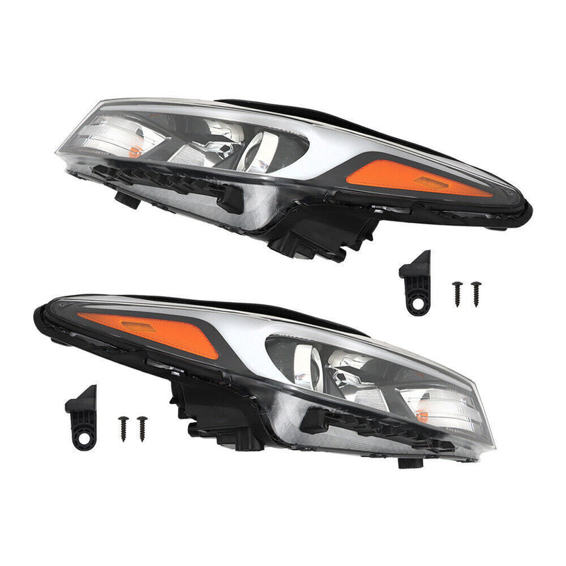DURAFORCE Right+Left Headlight For 2017-2018 Kia Forte Forte5 Halogen W/o LED