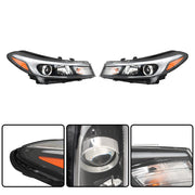DURAFORCE Right+Left Headlight For 2017-2018 Kia Forte Forte5 Halogen W/o LED