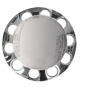 DURAFORCE ABS Plastic Set of 4 Rear Chrome Wheel Axle Hub Cover Kit Semi 33MM Nut Covers