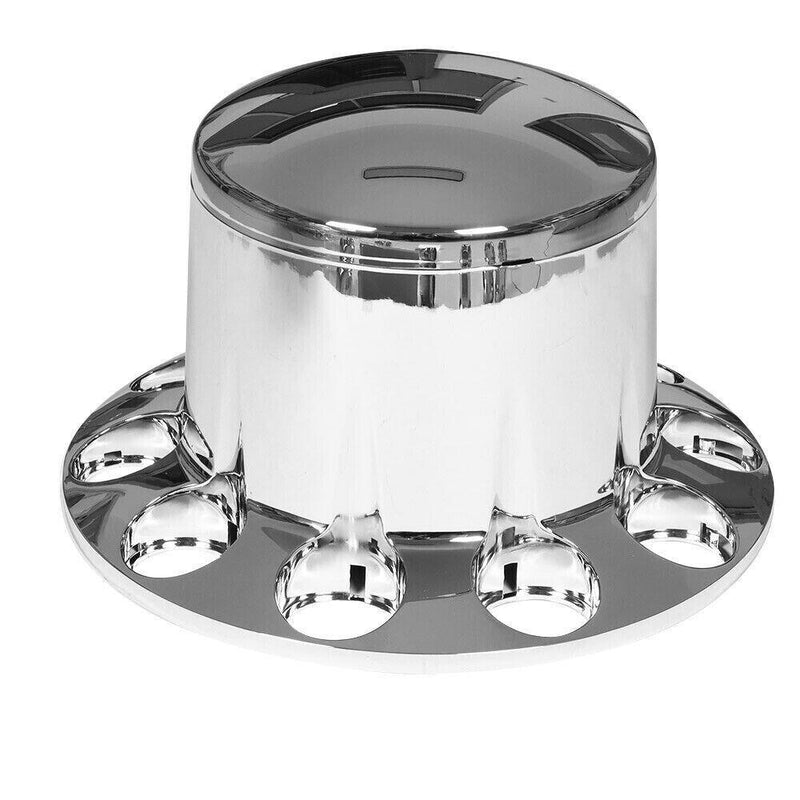 DURAFORCE ABS Plastic Set of 4 Rear Chrome Wheel Axle Hub Cover Kit Semi 33MM Nut Covers