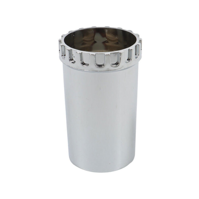 DURAFORCE 33mm Chrome Flat Top Complete Hub Cover Kit Lug Nut Wheel Axle Covers Semi Truck
