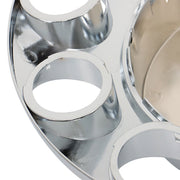 DURAFORCE 33mm Chrome Flat Top Complete Hub Cover Kit Lug Nut Wheel Axle Covers Semi Truck