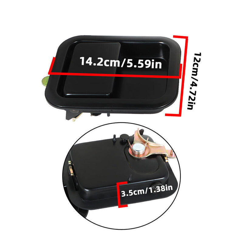 DURAFORCE Door Handle Metal Pair Outside Full For 1991-2006 Jeep Wrangler YJ TJ