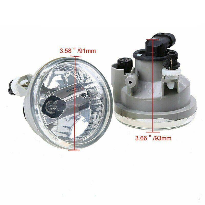 DURAFORCE Bumper Fog Lights for 2004-2007 Toyota Highlander Echo Prius Clear Pair