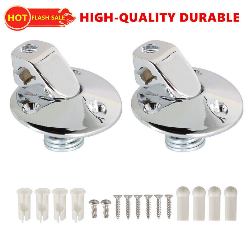 DURAFORCE Sunvisor Support Brackets Kit Chrome For 1967-1969 Camaro Firebird 14PCS