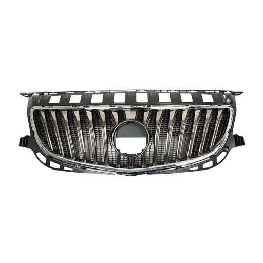 DURAFORCE Front Bumper Upper Grille For 2015-2017 Buick Regal W/O GS Black&Chrome