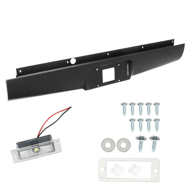 DURAFORCE Rear Steel Bumper Roll Pan For 2004-2012 Chevy Colorado / GMC Canyon
