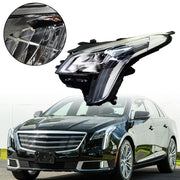 DURAFORCE Left Headlight For 2018-2019 Cadillac XTS LED DRL Signal Chrome Clear
