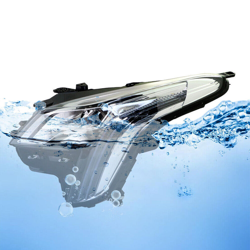 DURAFORCE Left Headlight For 2018-2019 Cadillac XTS LED DRL Signal Chrome Clear